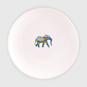 Тарелка с принтом Слон. Мозаика. Индия в Белгороде, фарфор | диаметр - 210 мм
диаметр для нанесения принта - 120 мм | Тематика изображения на принте: индия | мозаика | слон