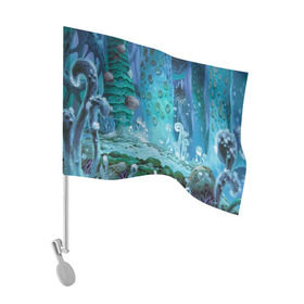 Флаг для автомобиля с принтом Навсикая из долины ветров в Белгороде, 100% полиэстер | Размер: 30*21 см | миядзаки | хаяо