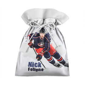 Подарочный 3D мешок с принтом Ник Фолиньо в Белгороде, 100% полиэстер | Размер: 29*39 см | капитан | ник фолиньо | спорт | хоккей