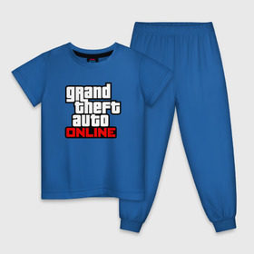 Детская пижама хлопок с принтом Grand Theft Auto Online в Белгороде, 100% хлопок |  брюки и футболка прямого кроя, без карманов, на брюках мягкая резинка на поясе и по низу штанин
 | Тематика изображения на принте: rockstar