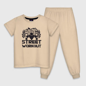 Детская пижама хлопок с принтом Street workout в Белгороде, 100% хлопок |  брюки и футболка прямого кроя, без карманов, на брюках мягкая резинка на поясе и по низу штанин
 | Тематика изображения на принте: street | workout