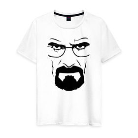 Мужская футболка хлопок с принтом Breaking Bad в Белгороде, 100% хлопок | прямой крой, круглый вырез горловины, длина до линии бедер, слегка спущенное плечо. | хайзенберг