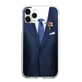Чехол для iPhone 11 Pro Max матовый с принтом Жених в Белгороде, Силикон |  | бутоньерка | жених | костюм | муж | пиджак | свадьба | семья