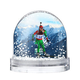 Снежный шар с принтом Биатлон в Белгороде, Пластик | Изображение внутри шара печатается на глянцевой фотобумаге с двух сторон | biathlon | sport | winter | биатлон | биатлонисты | зимние виды спорта | спорт | стрельба