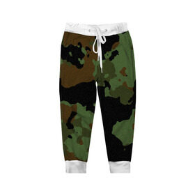 Детские брюки 3D с принтом Камуфляж Вельветовый эффект в Белгороде, 100% полиэстер | манжеты по низу, эластичный пояс регулируется шнурком, по бокам два кармана без застежек, внутренняя часть кармана из мелкой сетки | camo | camouflage | military | камо