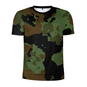 Мужская футболка 3D спортивная с принтом Камуфляж Вельветовый эффект в Белгороде, 100% полиэстер с улучшенными характеристиками | приталенный силуэт, круглая горловина, широкие плечи, сужается к линии бедра | camo | camouflage | military | камо