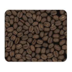 Коврик прямоугольный с принтом Кофе в Белгороде, натуральный каучук | размер 230 х 185 мм; запечатка лицевой стороны | зёр | зерно | кофе | макро | обои | текстуры | фон | фото