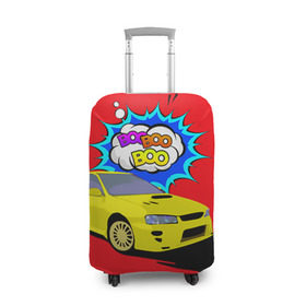 Чехол для чемодана 3D с принтом Subaru Impreza в Белгороде, 86% полиэфир, 14% спандекс | двустороннее нанесение принта, прорези для ручек и колес | boobooboo | impreza | jdm | subaru | subaru impreza | бубубу | импреза | субару
