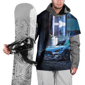 Накидка на куртку 3D с принтом Nissan GTR R35 в Белгороде, 100% полиэстер |  | gtr | nismo | nissan | nissan gtr | r35 | гтр | низмо | ниссан