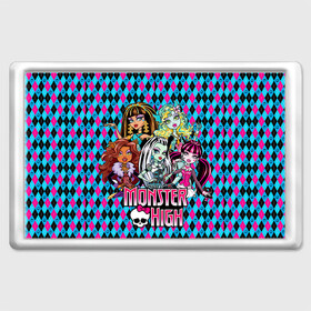 Магнит 45*70 с принтом Monster High в Белгороде, Пластик | Размер: 78*52 мм; Размер печати: 70*45 | Тематика изображения на принте: монстер хай