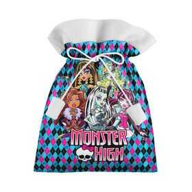 Подарочный 3D мешок с принтом Monster High в Белгороде, 100% полиэстер | Размер: 29*39 см | Тематика изображения на принте: монстер хай