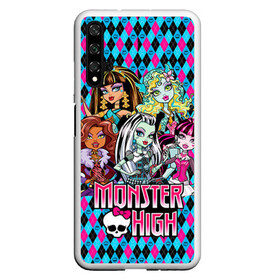 Чехол для Honor 20 с принтом Monster High в Белгороде, Силикон | Область печати: задняя сторона чехла, без боковых панелей | монстер хай