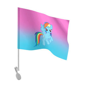 Флаг для автомобиля с принтом My Little Pony в Белгороде, 100% полиэстер | Размер: 30*21 см | friendship is magic | mlp | my little pony | pinky pie | pony | swag | дружба | литл пони | мой маленький пони | пони | поняши | поняшки | сваг | свэг | чудо