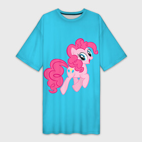 Платье-футболка 3D с принтом My Little Pony в Белгороде,  |  | Тематика изображения на принте: friendship is magic | mlp | my little pony | pinky pie | pony | swag | дружба | литл пони | мой маленький пони | пони | поняши | поняшки | сваг | свэг | чудо