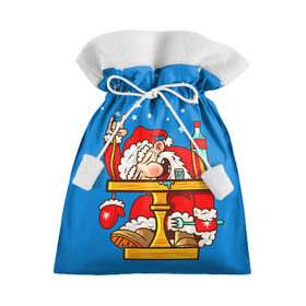 Подарочный 3D мешок с принтом Дед мороз в Белгороде, 100% полиэстер | Размер: 29*39 см | Тематика изображения на принте: happy new year | new year | santa | santa claus | дед мороз | новый год | с новым годом | санта клаус | снежинки