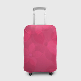 Чехол для чемодана 3D с принтом Pink в Белгороде, 86% полиэфир, 14% спандекс | двустороннее нанесение принта, прорези для ручек и колес | розовый