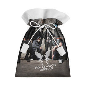 Подарочный 3D мешок с принтом Hollywood Undead в Белгороде, 100% полиэстер | Размер: 29*39 см | хип хоп
