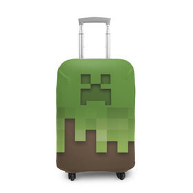 Чехол для чемодана 3D с принтом Minecraft edition в Белгороде, 86% полиэфир, 14% спандекс | двустороннее нанесение принта, прорези для ручек и колес | creeper | minecraft