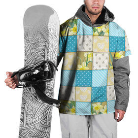 Накидка на куртку 3D с принтом Лоскутное шитьё в Белгороде, 100% полиэстер |  | Тематика изображения на принте: лоскут | одежда | текстура | ткань | шитьё