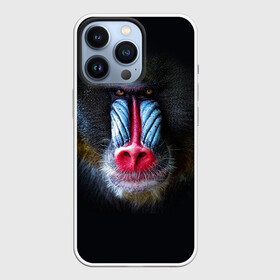 Чехол для iPhone 13 Pro с принтом Мандрил в Белгороде,  |  | Тематика изображения на принте: 2016 | год | мандрил | мартышка | новогодний | новый | обезьяна | обезьянка | подарок | с новым годом
