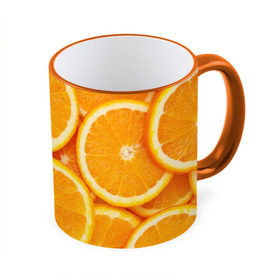 Кружка 3D с принтом Апельсинчик в Белгороде, керамика | ёмкость 330 мл | orange | апельсин | фрукты