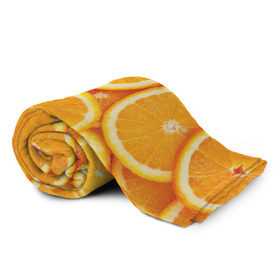 Плед 3D с принтом Апельсинчик в Белгороде, 100% полиэстер | закругленные углы, все края обработаны. Ткань не мнется и не растягивается | orange | апельсин | фрукты