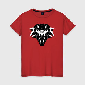 Женская футболка хлопок с принтом Griffin School - The Witcher в Белгороде, 100% хлопок | прямой крой, круглый вырез горловины, длина до линии бедер, слегка спущенное плечо | 