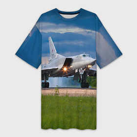 Платье-футболка 3D с принтом Самолёт в Белгороде,  |  | авиатор | авиация | армия | бомбардировщик | ввс | вежливые люди | войска | дальняя авиация | небо | пилоту | россия | самолеты | ту