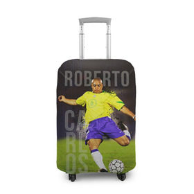 Чехол для чемодана 3D с принтом Roberto Carlos в Белгороде, 86% полиэфир, 14% спандекс | двустороннее нанесение принта, прорези для ручек и колес | carlos | football | roberto carlos | дели дайнамос | роберто | роберто карлос | футбол | футболист