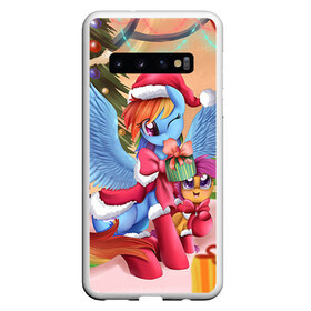 Чехол для Samsung Galaxy S10 с принтом My Little Pony в Белгороде, Силикон | Область печати: задняя сторона чехла, без боковых панелей | friendship is magic | mlp | my little pony | new year | pinky pie | swag | дружба   это чудо | мой маленький пони | новый год | пони | поняши | поняшки | с новым годом | сваг | свэг