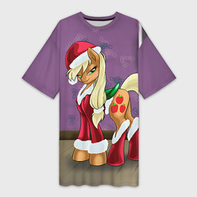 Платье-футболка 3D с принтом My Little Pony в Белгороде,  |  | friendship is magic | mlp | my little pony | new year | pinky pie | swag | дружба   это чудо | мой маленький пони | новый год | пони | поняши | поняшки | с новым годом | сваг | свэг