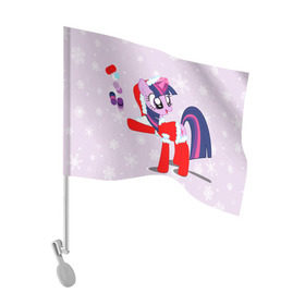 Флаг для автомобиля с принтом My Little Pony в Белгороде, 100% полиэстер | Размер: 30*21 см | friendship is magic | mlp | my little pony | new year | pinky pie | swag | дружба   это чудо | мой маленький пони | новый год | пони | поняши | поняшки | с новым годом | сваг | свэг