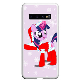 Чехол для Samsung Galaxy S10 с принтом My Little Pony в Белгороде, Силикон | Область печати: задняя сторона чехла, без боковых панелей | friendship is magic | mlp | my little pony | new year | pinky pie | swag | дружба   это чудо | мой маленький пони | новый год | пони | поняши | поняшки | с новым годом | сваг | свэг