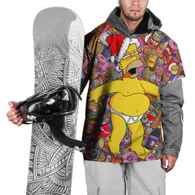 Накидка на куртку 3D с принтом Обжора Гомер в Белгороде, 100% полиэстер |  | Тематика изображения на принте: гомер