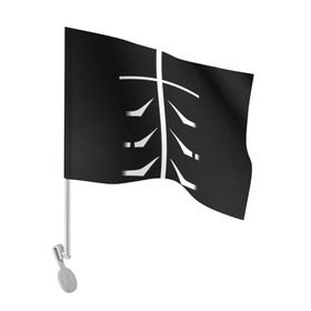 Флаг для автомобиля с принтом Токийский гуль в Белгороде, 100% полиэстер | Размер: 30*21 см | anime | kaneki | tokyo ghoul | гуль | канеки | канэки кэн