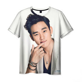 Мужская футболка 3D с принтом Ким Су Хён в Белгороде, 100% полиэфир | прямой крой, круглый вырез горловины, длина до линии бедер | dramas | k pop | korea | kpop | дорамы | драмы | к поп | ким су хён | корея | кпоп | су хен