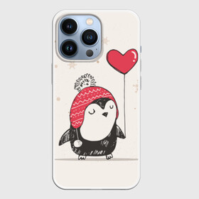 Чехол для iPhone 13 Pro с принтом Пингвин с шариком в Белгороде,  |  | пингвин