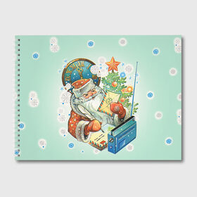 Альбом для рисования с принтом Дед мороз в Белгороде, 100% бумага
 | матовая бумага, плотность 200 мг. | 2016 | год | дед мороз | новый | открытка | ретро | с новым годом | советский | ссср