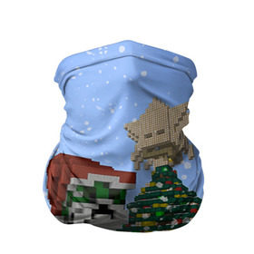 Бандана-труба 3D с принтом Minecraft в Белгороде, 100% полиэстер, ткань с особыми свойствами — Activecool | плотность 150‒180 г/м2; хорошо тянется, но сохраняет форму | крипер