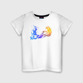 Детская футболка хлопок с принтом final fantasy x logo в Белгороде, 100% хлопок | круглый вырез горловины, полуприлегающий силуэт, длина до линии бедер | 