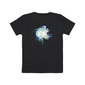 Детская футболка хлопок с принтом final fantasy xiii logo в Белгороде, 100% хлопок | круглый вырез горловины, полуприлегающий силуэт, длина до линии бедер | final fantasy xiii logo финальная фантазия