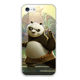 Чехол для iPhone 5/5S матовый с принтом Кунг фу панда в Белгороде, Силикон | Область печати: задняя сторона чехла, без боковых панелей | kung fu | kung fu panda | panda | кунг фу | кунг фу панда | кунгфу | панда. кунг фу | по