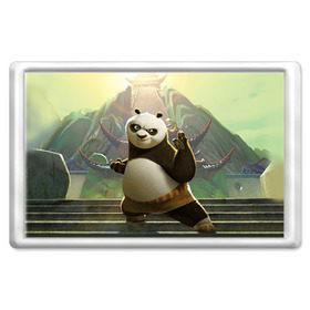 Магнит 45*70 с принтом Кунг фу панда в Белгороде, Пластик | Размер: 78*52 мм; Размер печати: 70*45 | Тематика изображения на принте: kung fu | kung fu panda | panda | кунг фу | кунг фу панда | кунгфу | панда. кунг фу | по