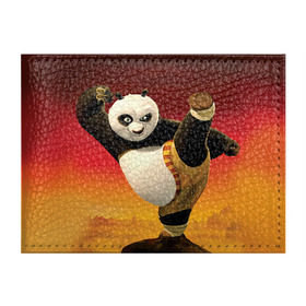 Обложка для студенческого билета с принтом Кунг фу панда в Белгороде, натуральная кожа | Размер: 11*8 см; Печать на всей внешней стороне | kung fu | kung fu panda | panda | кунг фу | кунг фу панда | кунгфу | панда. кунг фу | по