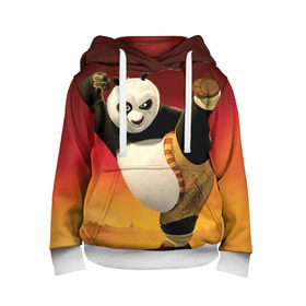 Детская толстовка 3D с принтом Кунг фу панда в Белгороде, 100% полиэстер | двухслойный капюшон со шнурком для регулировки, мягкие манжеты на рукавах и по низу толстовки, спереди карман-кенгуру с мягким внутренним слоем | kung fu | kung fu panda | panda | кунг фу | кунг фу панда | кунгфу | панда. кунг фу | по
