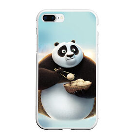 Чехол для iPhone 7Plus/8 Plus матовый с принтом Кунг фу панда в Белгороде, Силикон | Область печати: задняя сторона чехла, без боковых панелей | Тематика изображения на принте: панда