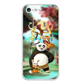 Чехол для iPhone 5/5S матовый с принтом Кунг фу панда в Белгороде, Силикон | Область печати: задняя сторона чехла, без боковых панелей | kung fu | kung fu panda | panda | кунг фу | кунг фу панда | кунгфу | панда. кунг фу | по