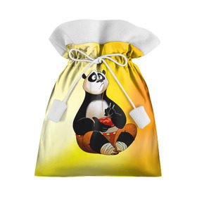 Подарочный 3D мешок с принтом Кунг фу панда в Белгороде, 100% полиэстер | Размер: 29*39 см | kung fu | kung fu panda | panda | кунг фу | кунг фу панда | кунгфу | панда. кунг фу | по