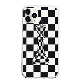 Чехол для iPhone 11 Pro Max матовый с принтом Ферзь в Белгороде, Силикон |  | клетки | ферзь | шахматная доска | шахматы