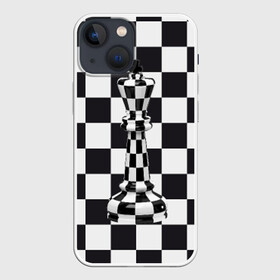 Чехол для iPhone 13 mini с принтом Ферзь в Белгороде,  |  | клетки | ферзь | шахматная доска | шахматы